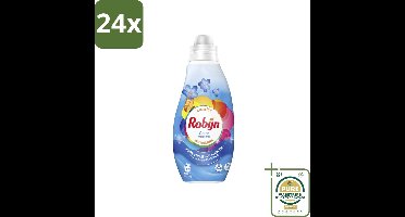 Robijn - Klein & Krachtig Classics Color Morgenfris - Vloeibaar Wasmiddel - 19 Wasbeurten - Voordeelverpakking - 24 stuks - Biologisch afbreekbaar - Wasverzachter