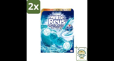Witte Reus - Turquoise Actief Toiletblok - 1 Toiletblok - Voordeelverpakking - 2 stuks - Toilet reiniging - Fris toilet