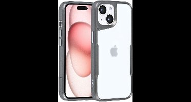 TUNIQ telefoonhoesje voor Apple iPhone 15 - Siliconen backcover - Grijs