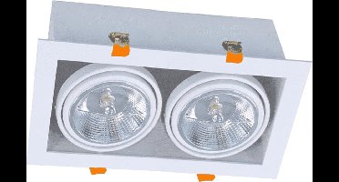 AR111 armatuur - inbouwarmatuur 350x190x105 - wit