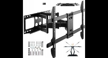 Draaibare TV Muurbeugel voor LG 75NANO973NA - Solide & Verstelbaar