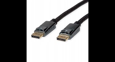 DisplayPort 1.4 Kabel DP-DP M/M Zwart/Zilver 3m