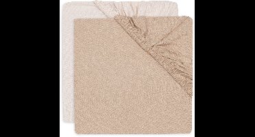 Jollein Hoeslaken Ledikant - 60x120cm - Jersey - Blush/Wild Rose - 2 stuks