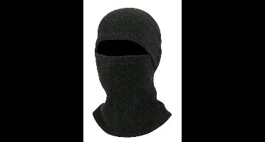Outdoor Winter Skimasker — Warm Fleece & Winddicht - Zwart