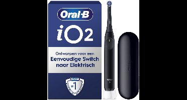 Oral-B iO2 Night Black Elektrische Tandenborstel - 1 Opzetborstel - 1 Reisetui