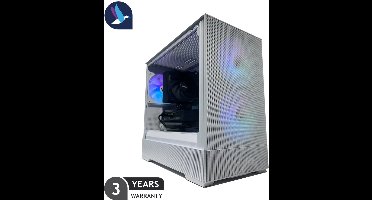 White Zalman ARGB Gaming PC | AMD Ryzen 5 - 7500F | NVIDIA RTX 5070 - 12 GB GDDR7 | 32 GB DDR5 | 1 TB SSD | Windows 11 Pro