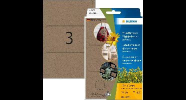 Multipurpose-etiketten, 52 x 100 mm, silphie-papier, permanent, om met de hand te beschrijven