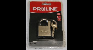 Versterkt Proline Hangslot 40mm Chroom Satiné - Hoge Beveiliging