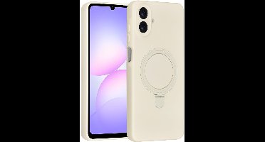 TUNIQ Back cover - Galaxy A07 - Antique Wit - Met MagSafe Ring Stand - Minimalistisch Design