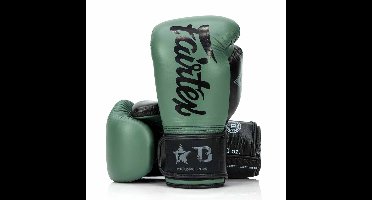 Fairtex X Booster Bokshandschoenen - FXB BG V2 - Echt leer - Donkergroen/Zwart 10 oz