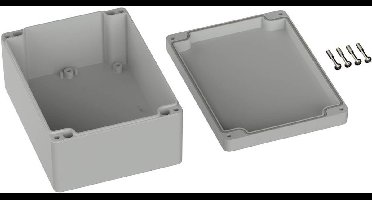 TRU COMPONENTS TC-9065680 Industriële behuizing 160 x 120 x 75 ABS Grijs-wit (RAL 7035) 1 stuk(s)