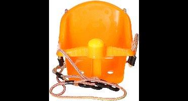 Schommel voor peuters - oranje - met touw - Kinderschommels - baby - kunststof