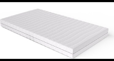 Matras 70x140 - 14cm dik - HR Koudschuim - Bamboo hoes - contour gesneden 7-zone