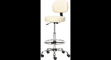 Bureaustoel – Bureaustoel Met Wieltjes – Draaistoel – Werkstoel – Kantinestoel – Beige Variant – Verstelbare Hoogte – 360° Draaibaar