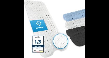 RVV® Badmat antislip voor in bad - Douchemat antislip voor douche - Badmat antislip - Wit - 100cm x 40cm x 1cm