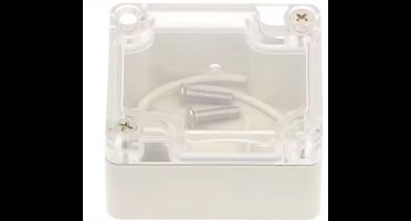 Elektronica Behuizing – 65x58x35 mm – Kunststof – Transparante Deksel – Projectbox voor Elektronica