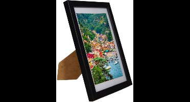 Basic M044 Serie - Fotolijst - 15x21 cm - Zwart - MDF