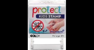 Colop stempel Protect Kids stamp | stempel die kinderen helpt hun handen goed te wassen