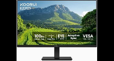 Koorui E2212F - Full HD VA Monitor - 24 Inch - 100 Hz - 6ms
