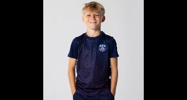 PSG Voetbalshirt Kids - Maat 116 t/m 164 - Voetbalshirts Kinderen - Jongens & Meisjes - Sportshirts - Blauw - Paris Saint-Germain