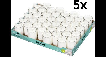 200 stuks Bolsius ReLight kaars in transparante houder 55/42 (16 uur)