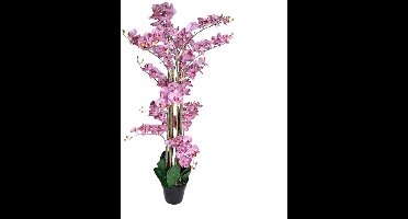 Kunst Phalaenopsis Orchidee In Pot 140 cm - Tiger Cerise