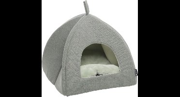 Flamingo Slaapplaats Valero - Groen - 40x40x35 cm - Slaapplaats voor katten - kattenmand -