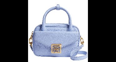 Ted Baker Leren Handtas Schoudertas Anibell Detail Mini Leather Crossbody Bag It - Blue Lichtblauw
