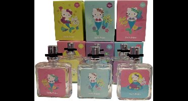 Hello Kitty Mermaid Parfum set 6 stuks voor kinderen - 6x15ml - Meisjes