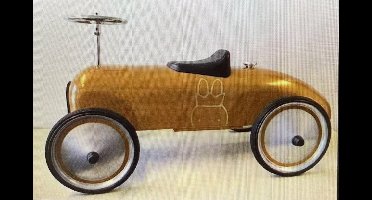 Loopwagen Nijntje retro roller 75 x 40 x 40 cm / Metal Car Gold Miffy