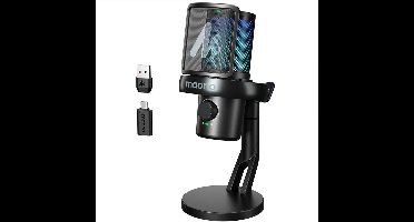 MAONO DM40 Pro - Microfoon - Condensator RGB USB/Draadloze AI Gaming Microfoon, Zwart