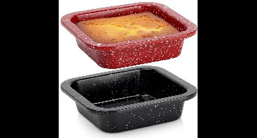 La Cucina - Bakvormen - Granietcoating - 12x12 cm - 2 stuks