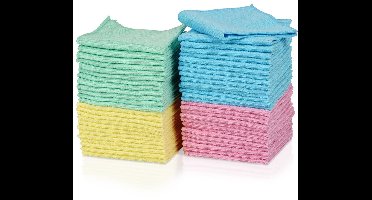 Vilde - Schoonmaakdoek - 30x30 cm - 50 Stuks - Multicolor - Antistatisch