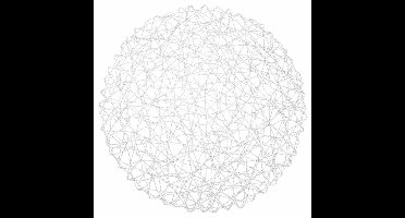 Orion - Papieren Tafelmat - Rond - 35cm - Wit