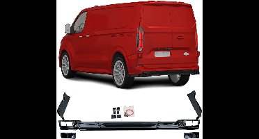 Diffuser Sport Look Ford Transit Custom / Tourneo Custom (vanaf 2023) Zwart Glans