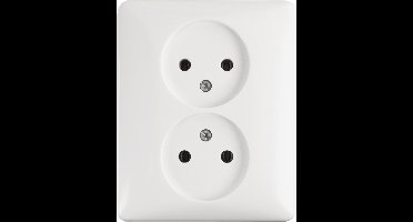 PEHA Standard contactdoos - inbouw - 2-voudig - polarwit