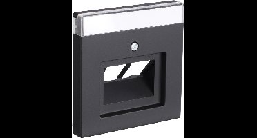 Busch-Jaeger Future Linear centraalplaat - telefoon/data - 2 x 8-polig - zwart