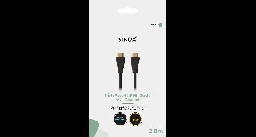 Sinox GO HDMI kabel | HDMI1.4 (4K 30Hz) | 3 meter