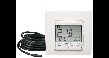 Uponor Comfort E UP thermostaat digitaal programmeerbaar, spoelset T-87IF 230V, 1088706 voor elektrische vloerverwarming