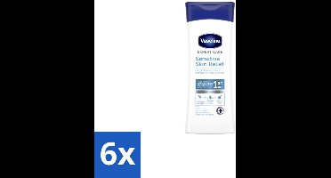 6 x Vaseline – Bodylotion – Expert Care Sensitive Skin Relief – 400 ml - Gevoelige Huid Verzorging - Huidjeuk Verlichting - Droge Huid Verzachting - Vaseline Bodylotion - Huidbarrière Herstel