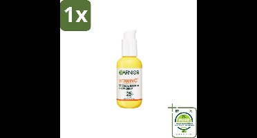 1 x Garnier - SkinActive - Serum Cream - Glow Booster - Vitamine C & SPF 25 - 50 ml - Serum - Vitamine C - Dagcrème - Spf - Anti-pigmentvlekken