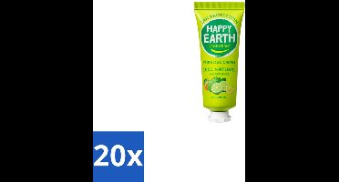 20 x Happy Earth – Deodorant Cream – 100% Natuurlijk Bergamot – 40 ml - 100% Natuurlijk Deodorant - Bergamot Deodorant - Natuurlijke Deodorant Crème - Aluminiumvrij Deodorant - Vegan Deodorant