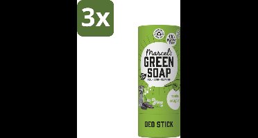 Marcel's Green Soap - Deodorant Stick - Tonka & Muguet - Langdurige frisheid - 40 gr - Bulkverpakking - 3 stuks