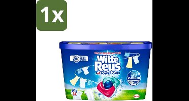 1 x Witte Reus - Wasmiddel - Power Caps 3+1 - 14 Capsules - Wasmiddel - Power Caps - Witmakers - Reuzenwaskracht - Fris Wasgoed