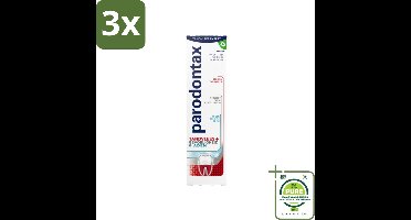 3 x Parodontax - Tandpasta - Tandvlees+Gevoeligheid & Adem - Dagelijkse Bescherming - 75 ml - Grootverpakking - Tandpasta - Tandvlees - Gevoelige Tanden - Slechte Adem - Mondgezondheid