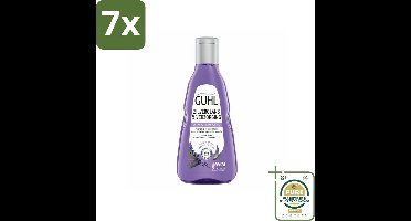 7 x Guhl - Shampoo - Zilverglans & Verzorging - 250 ml - Grootverpakking - Zilverglans Shampoo - Anti-Geel Shampoo - Grijs Haar Shampoo - Blond Haar Shampoo - Haarverzorging