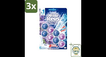 3 x Witte Reus - Kracht Actief WC Blok - Lavendel Boost - 2 Toiletblokken - Grootverpakking - Toiletblok - Lavendelgeur - Reiniging - Kalkvoorkomend - Hygiëne