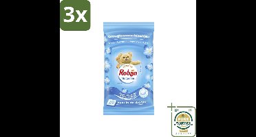 3 x Robijn - Morgenfris - Droogtrommeldoekjes - 20 Doekjes - Grootverpakking - Droogtrommeldoekjes - Wasdoekjes - Fris Geur - Wasgoed Geur - Droogtrommel