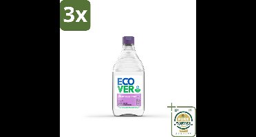 3 x Ecover - Afwasmiddel - Lelie & Lotus - 450 ml - Grootverpakking - Ecover Afwasmiddel - Afwasmiddel Lelie Lotus - Plantaardig Afwasmiddel - Afwasmiddel 450 Ml - Afwasmiddel Vegan
