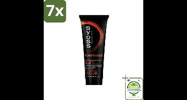 7 x Syoss - Power Hold - Haargel - Extra Sterke Fixatie - 250 ml - Grootverpakking - Haar Gel - Sterke Fixatie - Langdurige Styling - Haarproducten - Syoss